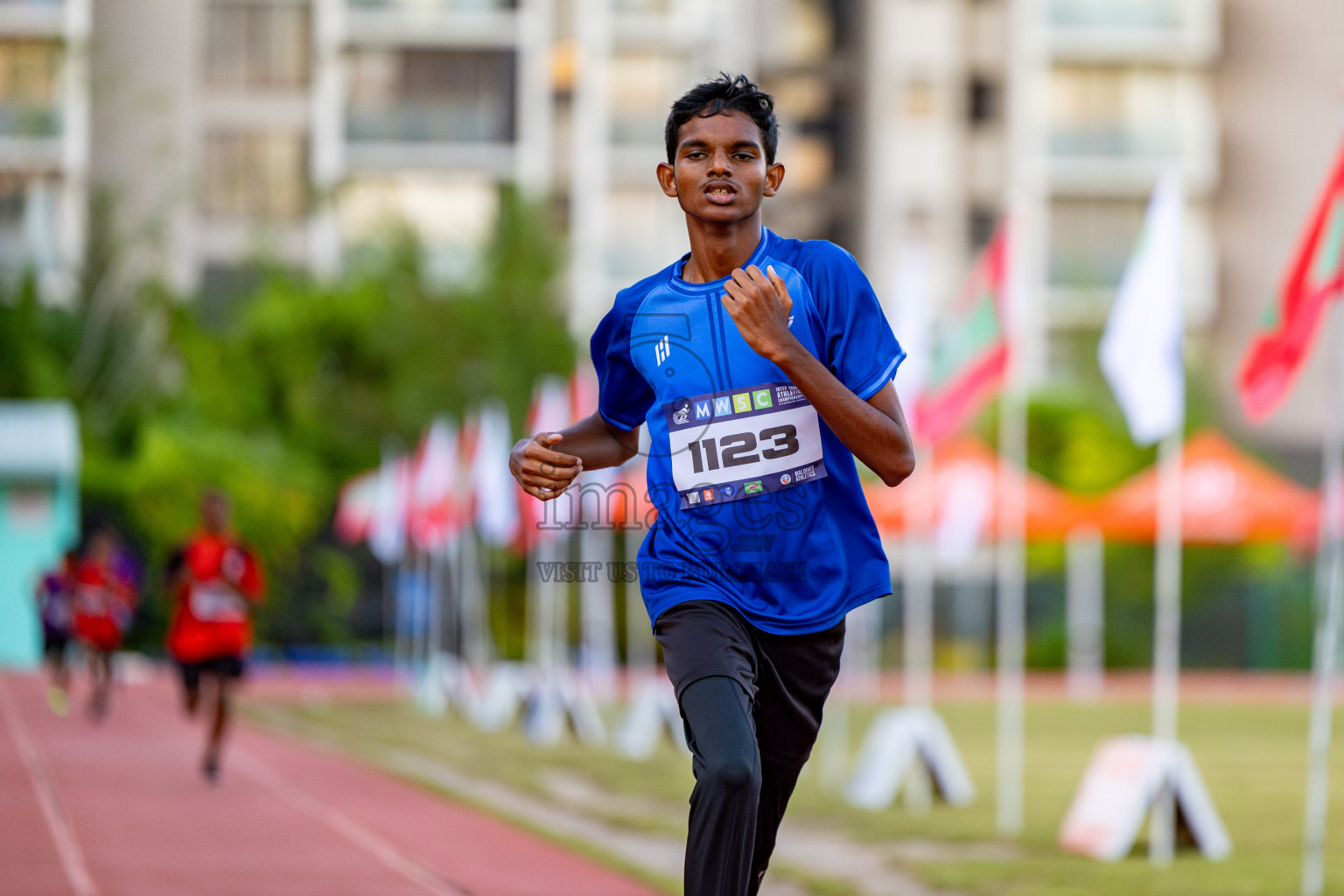 Day 1 of MWSC Interschool Athletics Championships 2024 held in Hulhumale Running Track, Hulhumale, Maldives on Saturday, 9th November 2024. 
Photos by: Hassan Simah / Images.mv