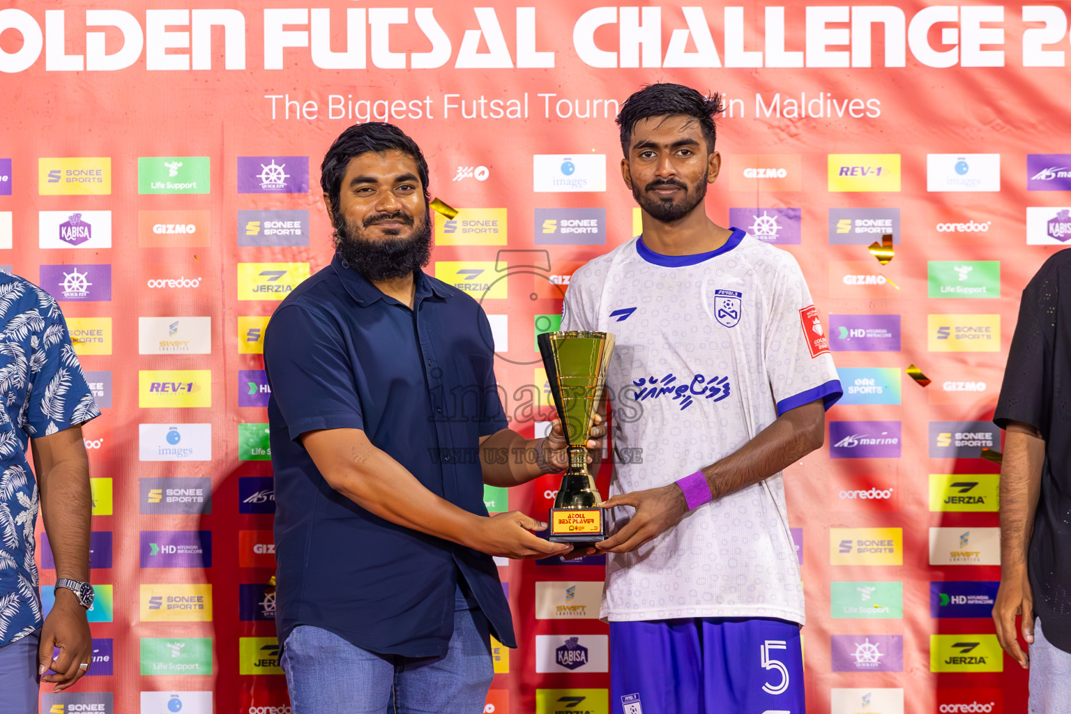 F Dharanboodhoo vs F Bilehdhoo in Day 24 of Golden Futsal Challenge 2024 was held on Wednesday , 7th February 2024 in Hulhumale', Maldives
Photos: Ismail Thoriq / images.mv