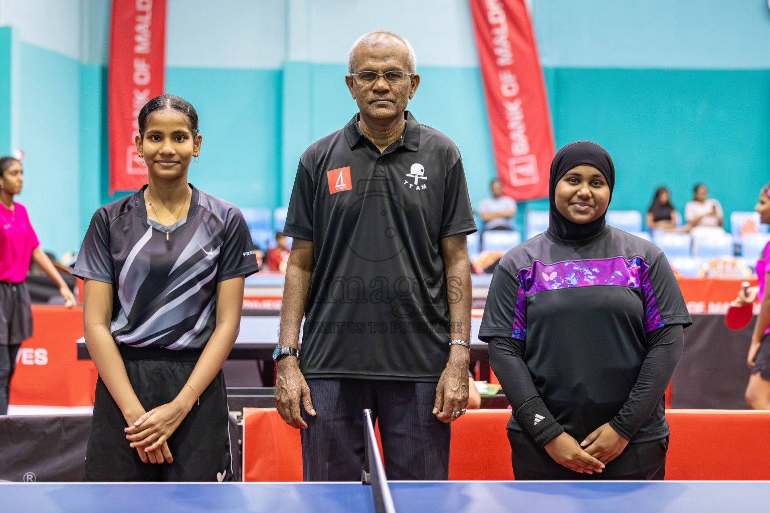 Day 4 of BML 63rd National Table Tennis Tournament 2025 was held on Thursday, 28th August 2025 in Male' TT Hall, Male', Maldives. Photos:  Areef / images.mv