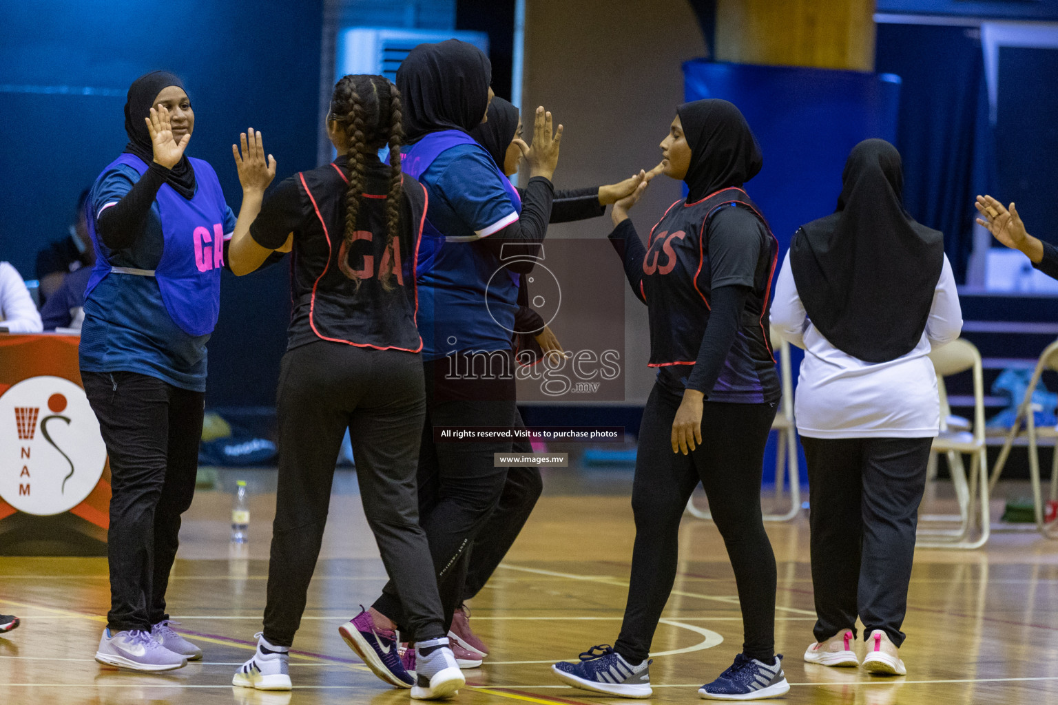 Xenith Sports Club vs Youth United Sports Club in the Milo National Netball Tournament 2022 on 18 July 2022, held in Social Center, Male', Maldives. Photographer: Shuu, Hassan Simah / Images.mv