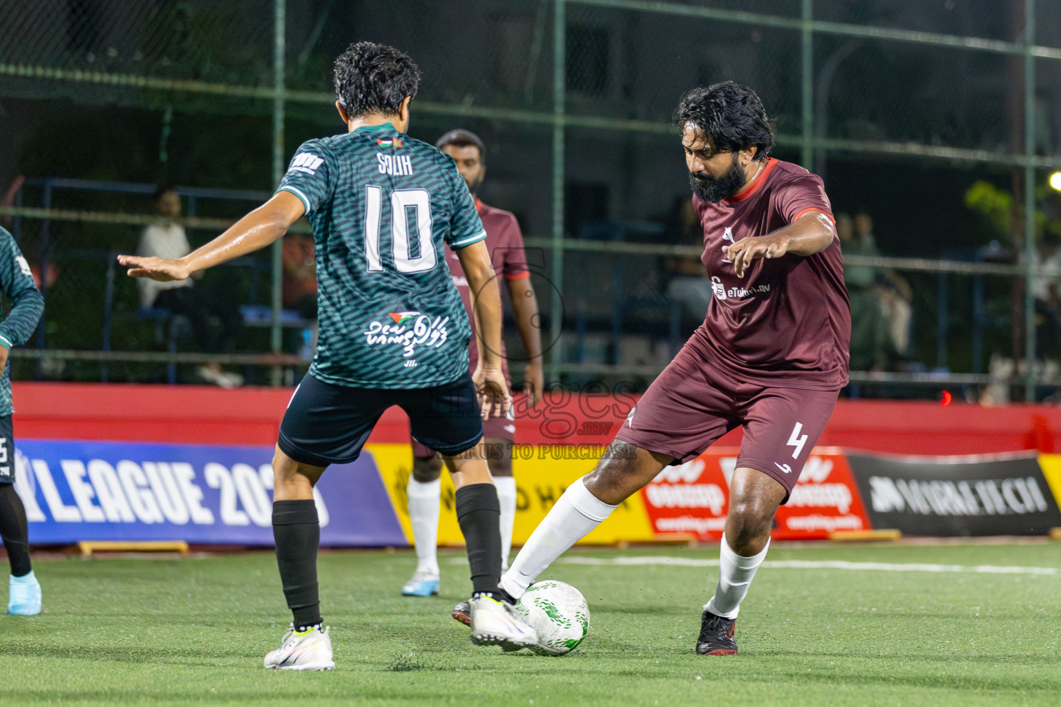 Maldives Post vs Dharumavantha in Day 9 of Office League 2025 was held on Thursday, 24th April 2025 in Hulhumale', Maldives. Photos: Mohamed Mahfooz Moosa  / images.mv