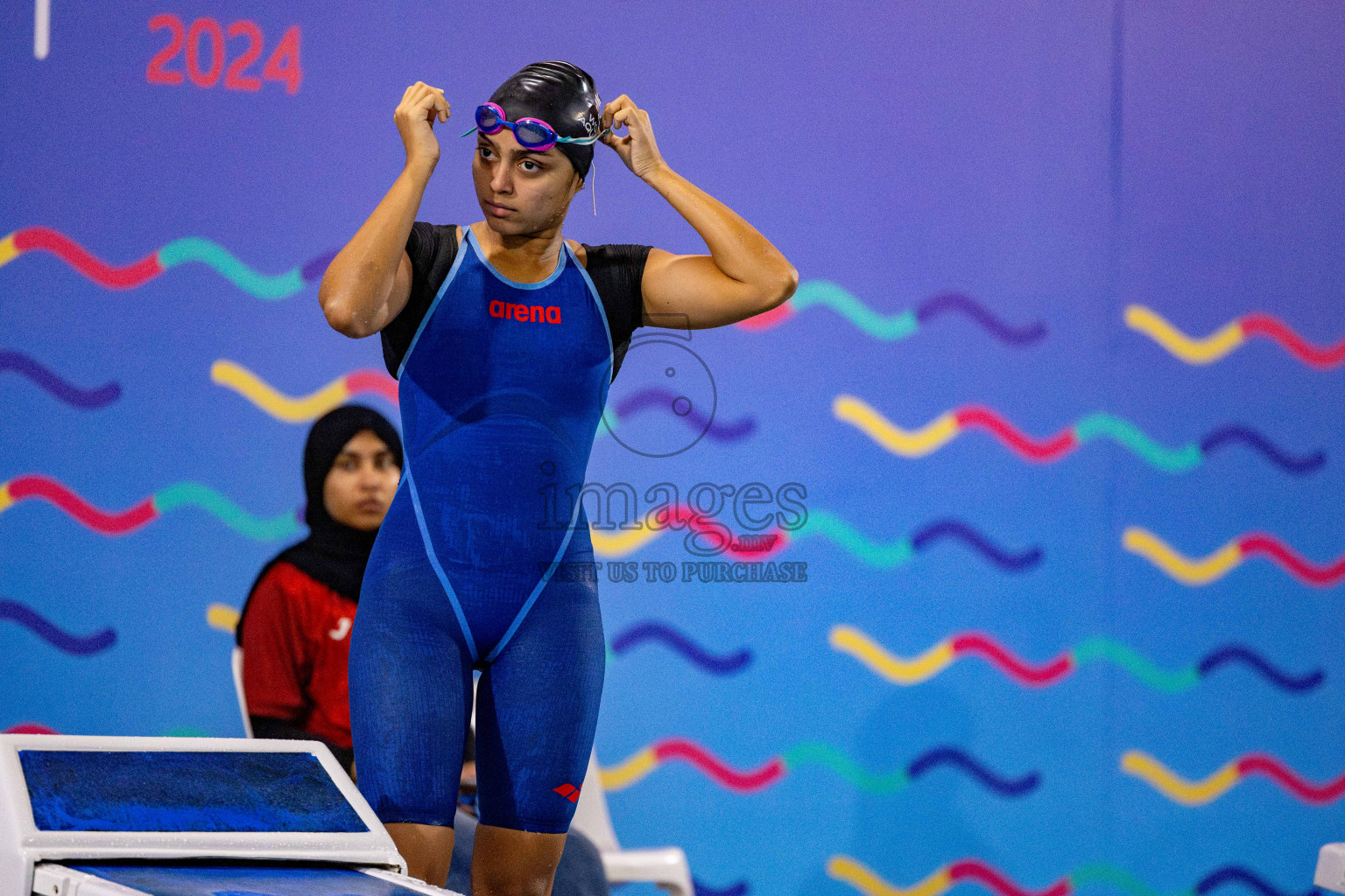 Day 4 of National Swimming Championship 2024 held in Hulhumale', Maldives on Monday, 16th December 2024. Photos: Hassan Simah / images.mv