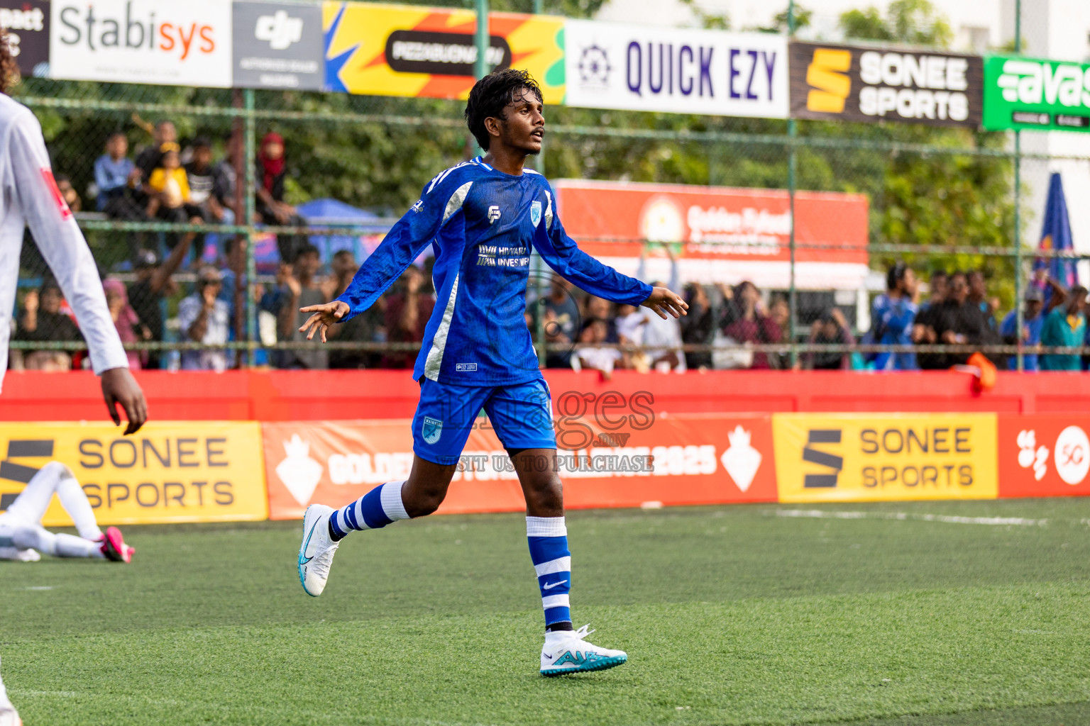 AA. Ukulhas VS AA. Mathiveri in Day 7 of Golden Futsal Challenge 2025 was held on Saturday, 11th January 2025, in Hulhumale', Maldives 
Photos: Hassan Simah / images.mv