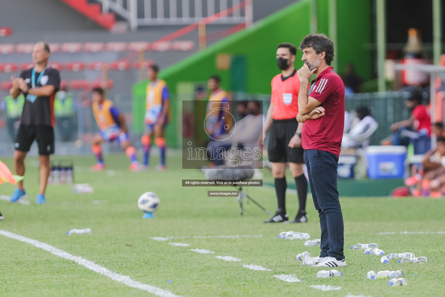 Bangladesh vs India in SAFF Championship 2021 held on 1st October 2021 in Galolhu National Stadium, Male', Maldives