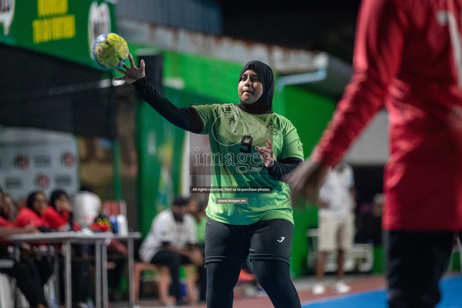 Day 9 of 6th MILO Handball Maldives Championship 2023, held in Handball ground, Male', Maldives on 28th May 2023 Photos: Nausham Waheed/ Images.mv