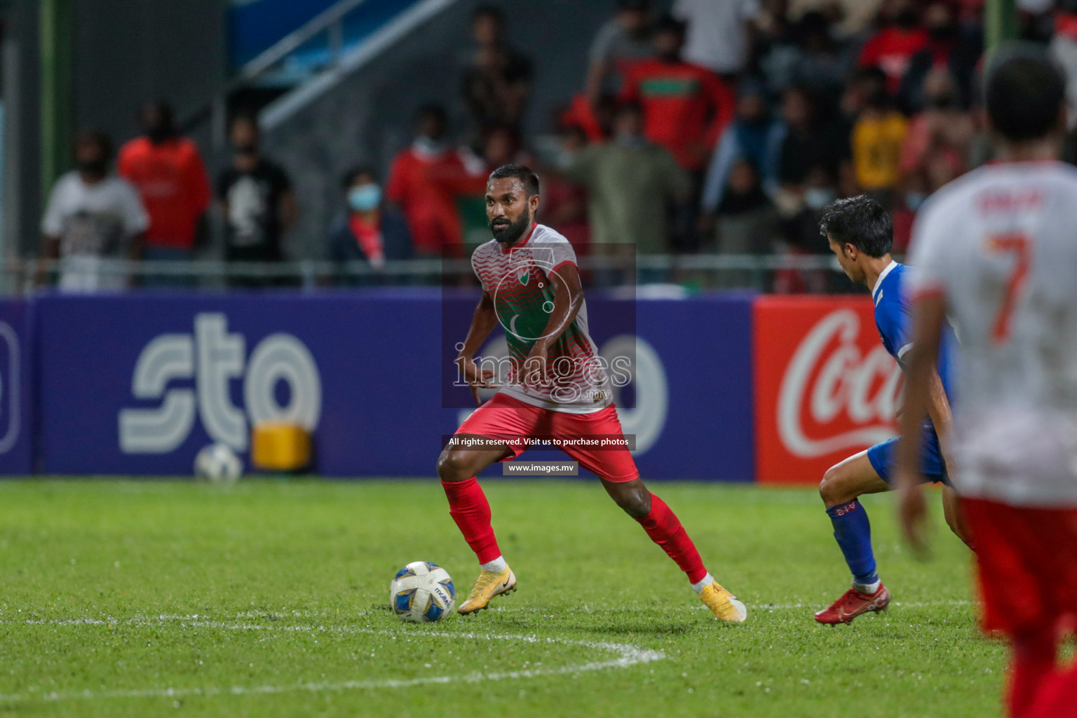 Maldives vs Nepal in SAFF Championship 2021 held on 1st October 2021 in Galolhu National Stadium, Male', Maldives