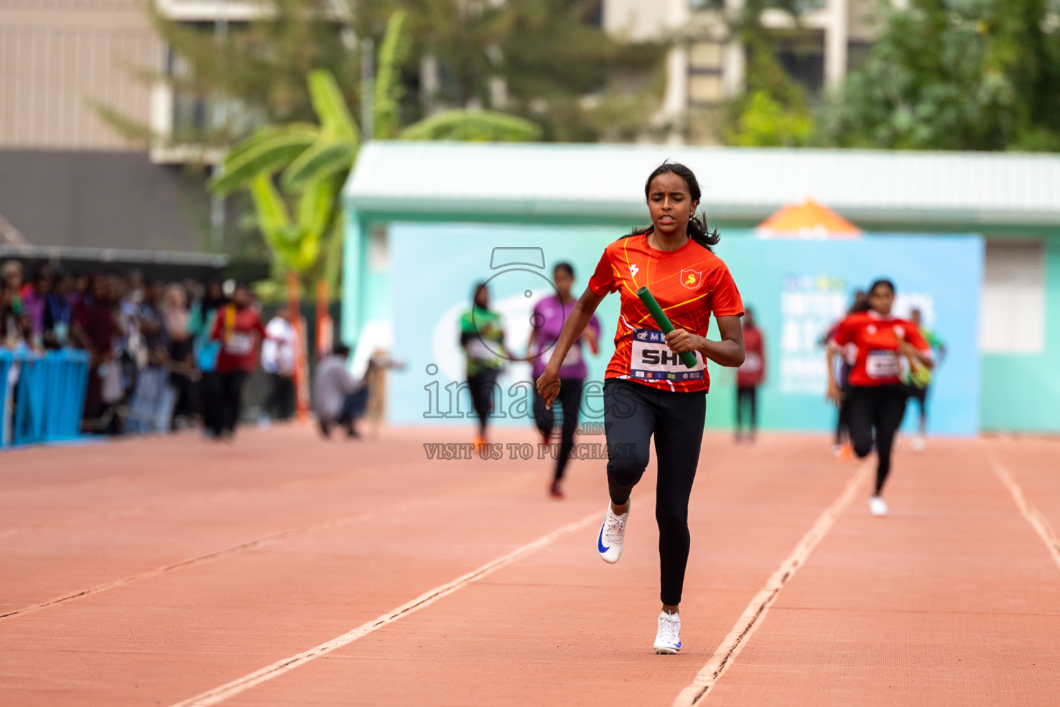 Day 6 of MWSC Interschool Athletics Championships 2024 held in Hulhumale Running Track, Hulhumale, Maldives on Thursday, 14th November 2024. Photos by: Ismail Thoriq / Images.mv