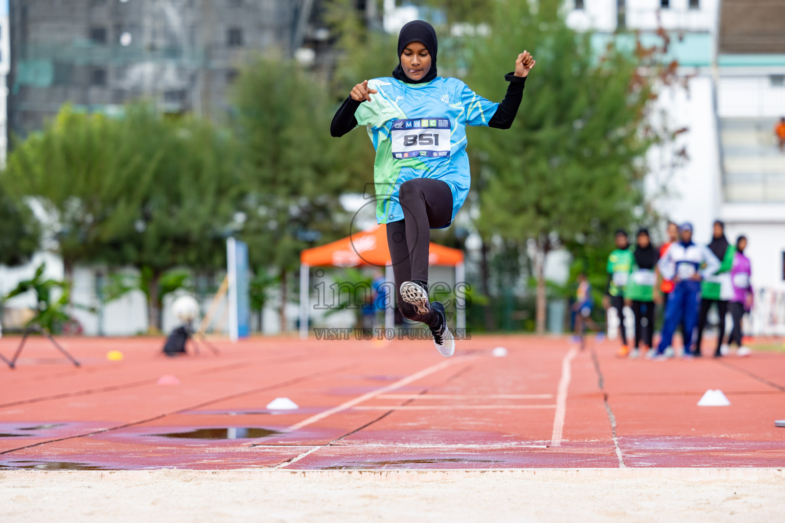 Day 2 of MWSC Interschool Athletics Championships 2024 held in Hulhumale Running Track, Hulhumale, Maldives on Sunday, 10th November 2024. 
Photos by:  Hassan Simah / Images.mv