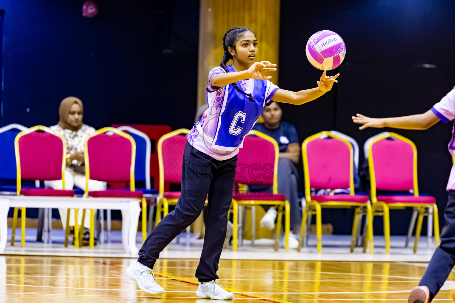 N Sports A vs Xenith SC in Day 1 of 24th Milo Netball Association Championship held in Social Center at Male', Maldives on Monday, 1st September 2025. Photos: Nausham Waheed / images.mv