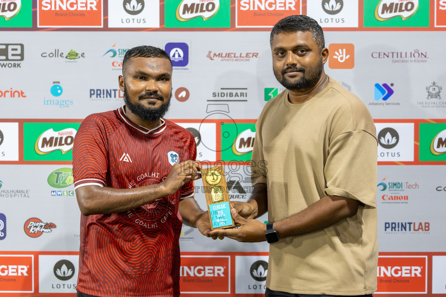 CLUB 220 vs TEAM MCC in Club Maldives Classic 2024 held in Rehendi Futsal Ground, Hulhumale', Maldives on Sunday, 15th September 2024. Photos: Mohamed Mahfooz Moosa / images.mv