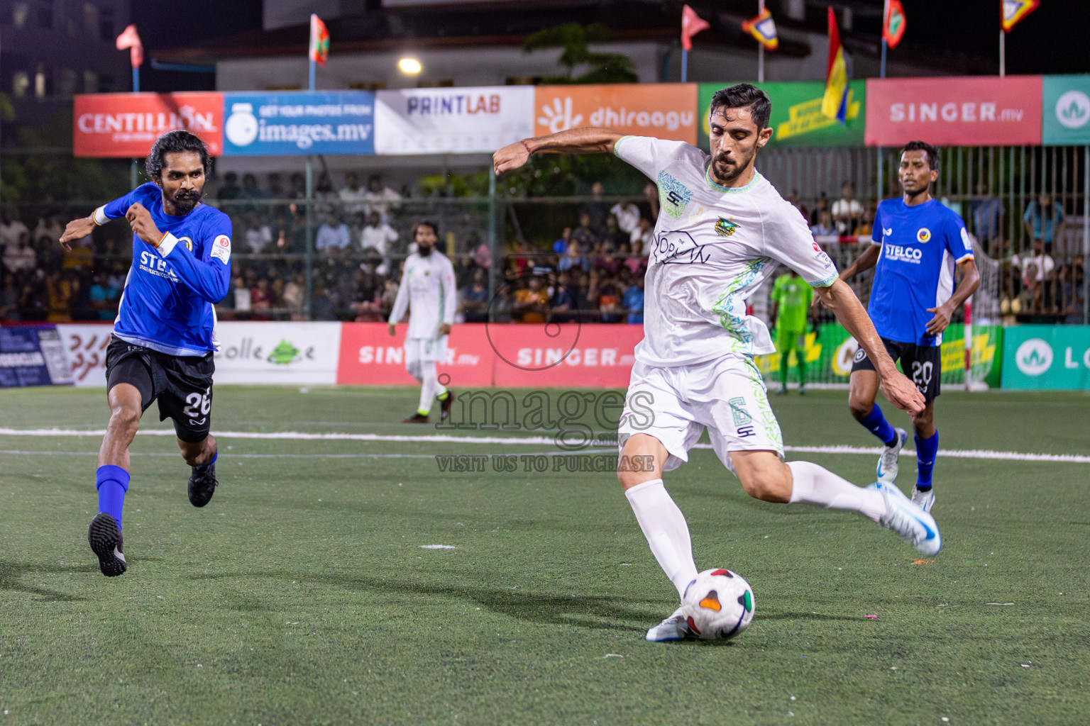 WAMCO vs STELCO RC in the Semi Finals of Club Maldives Cup 2024 held in Rehendi Futsal Ground, Hulhumale', Maldives on Monday, 14th October 2024. 
Photos: Hassan Simah / images.mv