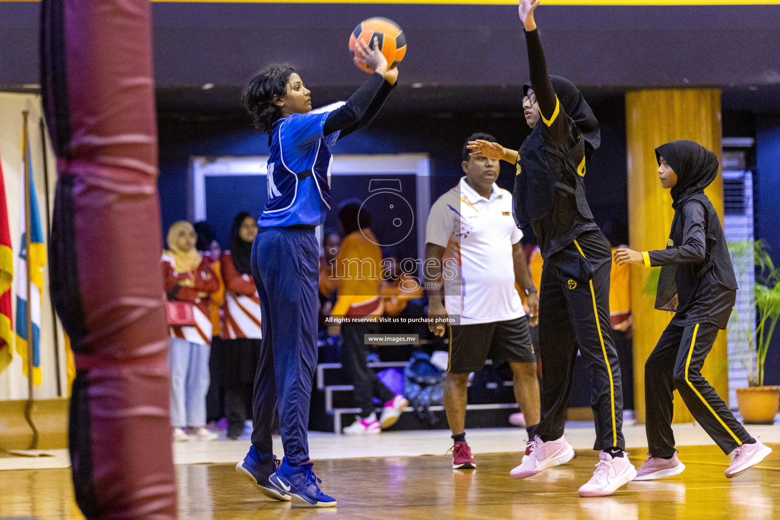 Day4 of 24th Interschool Netball Tournament 2023 was held in Social Center, Male', Maldives on 30th October 2023. Photos: Nausham Waheed / images.mv