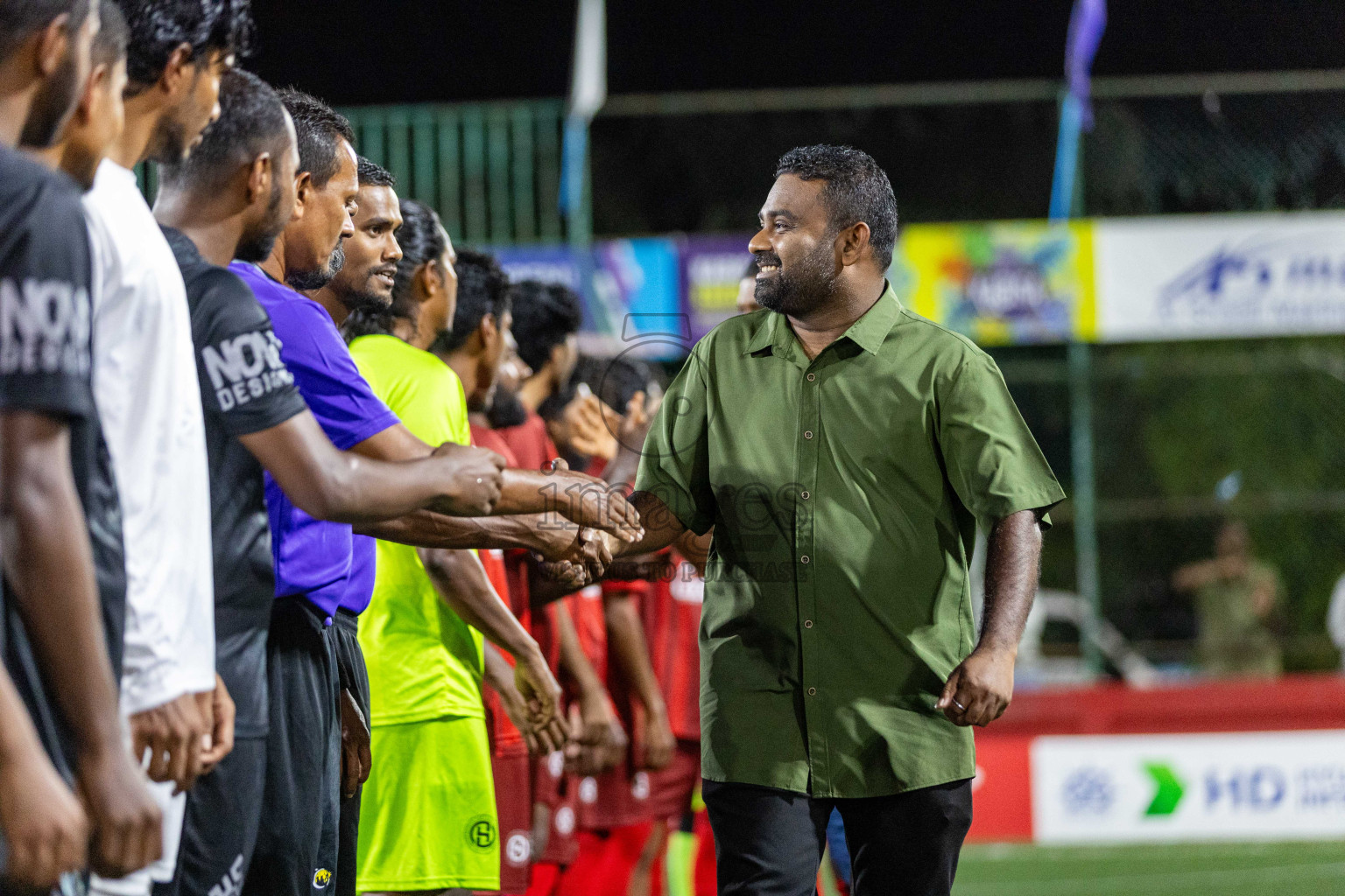 K Kaashidhoo vs K Hraa in Day 22 of Golden Futsal Challenge 2024 was held on Monday , 5th February 2024 in Hulhumale', Maldives Photos: Nausham Waheed / images.mv