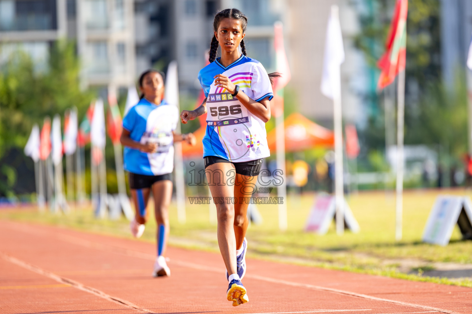 Day 4 of MWSC Interschool Athletics Championships 2024 held in Hulhumale Running Track, Hulhumale, Maldives on Tuesday, 12th November 2024. Photos by: Raaif Yoosuf / Images.mv