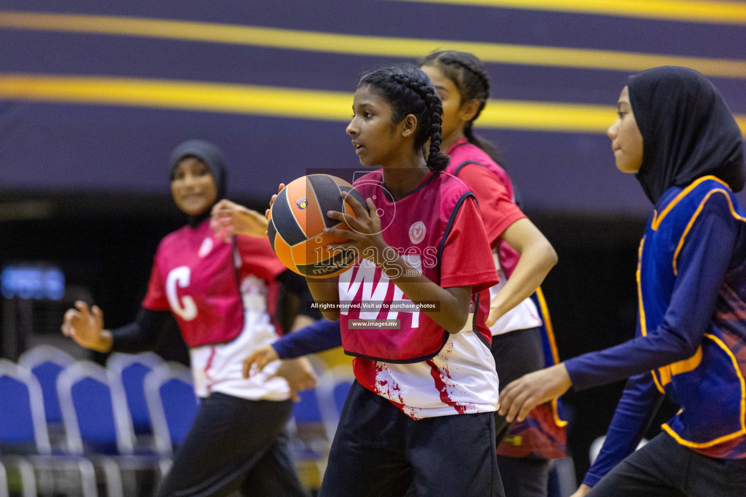 Day7 of 24th Interschool Netball Tournament 2023 was held in Social Center, Male', Maldives on 2nd November 2023. Photos: Nausham Waheed / images.mv