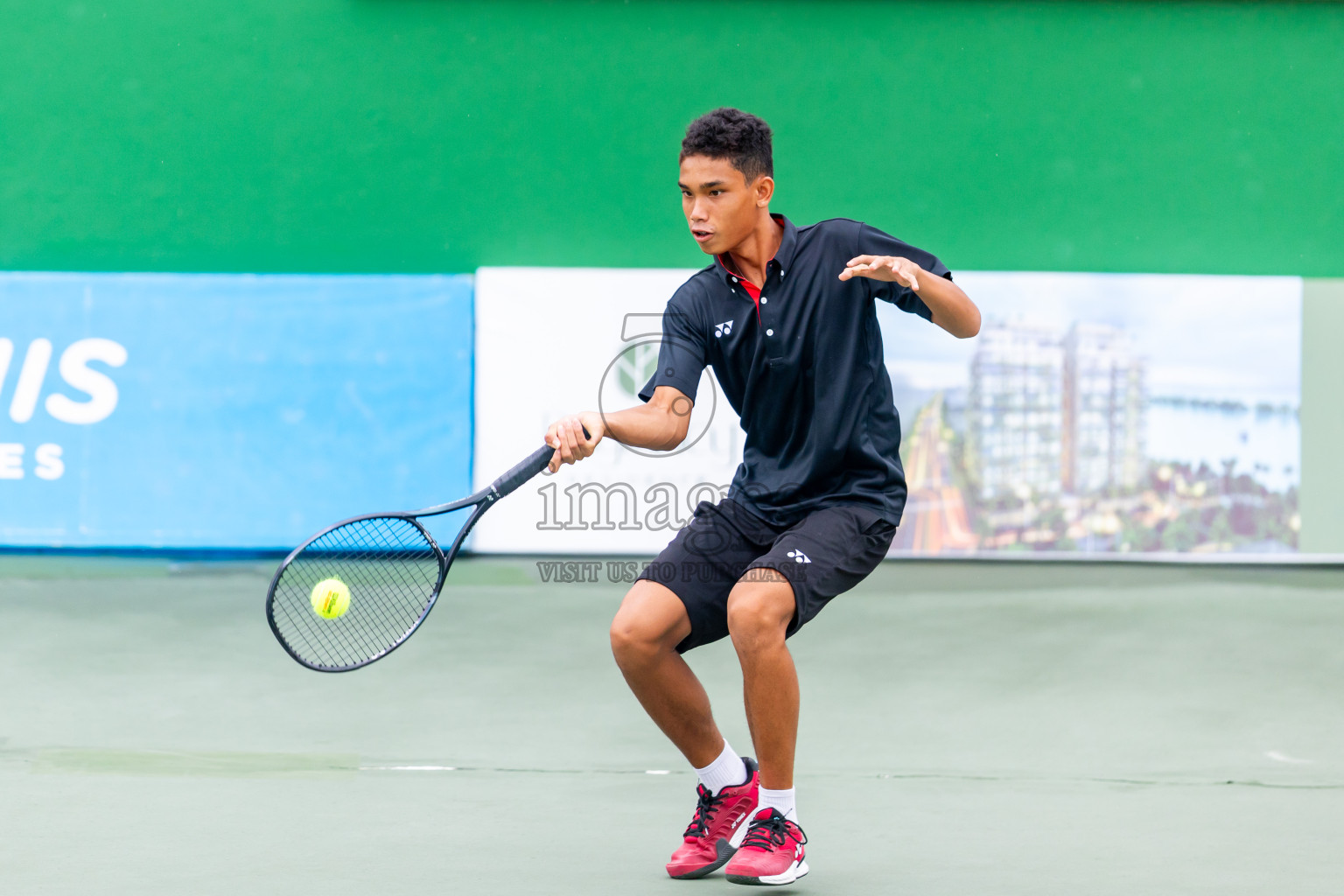 Day 6 of ATF Maldives Junior Open Tennis was held in Male' Tennis Court, Male', Maldives on Tuesday, 17th December 2024. Photos: Nausham Waheed/ images.mv