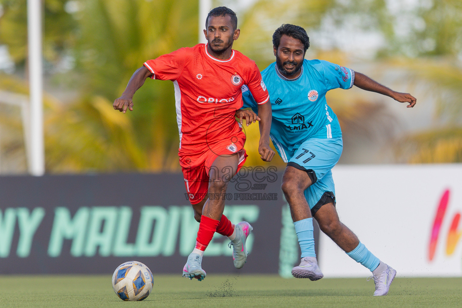 Semi Finals Match 01 Irumathi FC VS CC Sports Club in Day 7 of Eydhafushi Cup 2025 held in Eydhafushi Football Stadium at B. Eydhafushi, Maldives on Friday, 12th September 2025. Photos: Arif Rasheed / images.mv