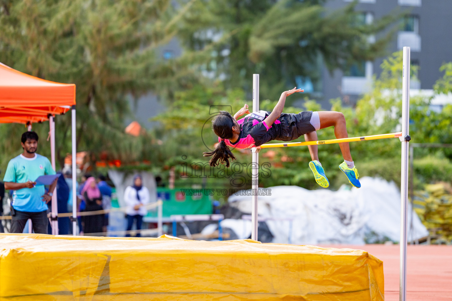 Day 2 of MWSC Interschool Athletics Championships 2024 held in Hulhumale Running Track, Hulhumale, Maldives on Sunday, 10th November 2024. 
Photos by: Hassan Simah / Images.mv