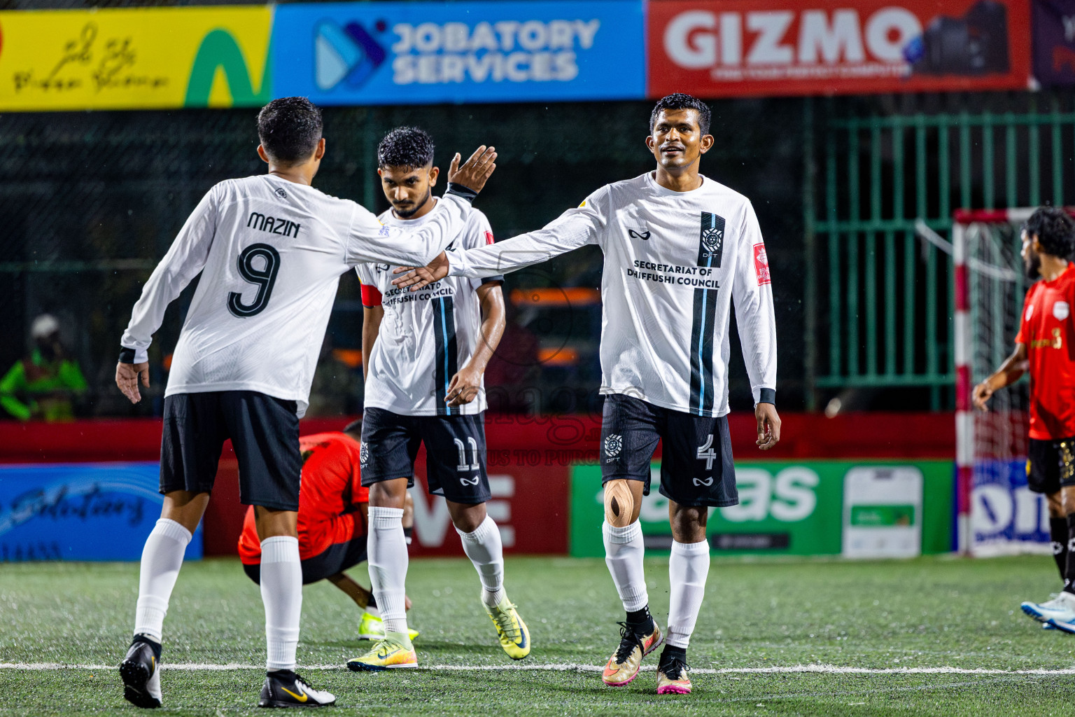 K Himmafushi vs K Dhiffushi in Day 10 of Golden Futsal Challenge 2025 was held on Tuesday, 14th January 2025, in Hulhumale', Maldives Photos: Nausham Waheed / images.mv