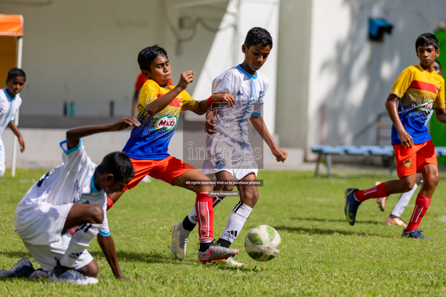 Day 1 of MILO Academy Championship 2023 (U12) was held in Henveiru Football Grounds, Male', Maldives, on Friday, 18th August 2023.