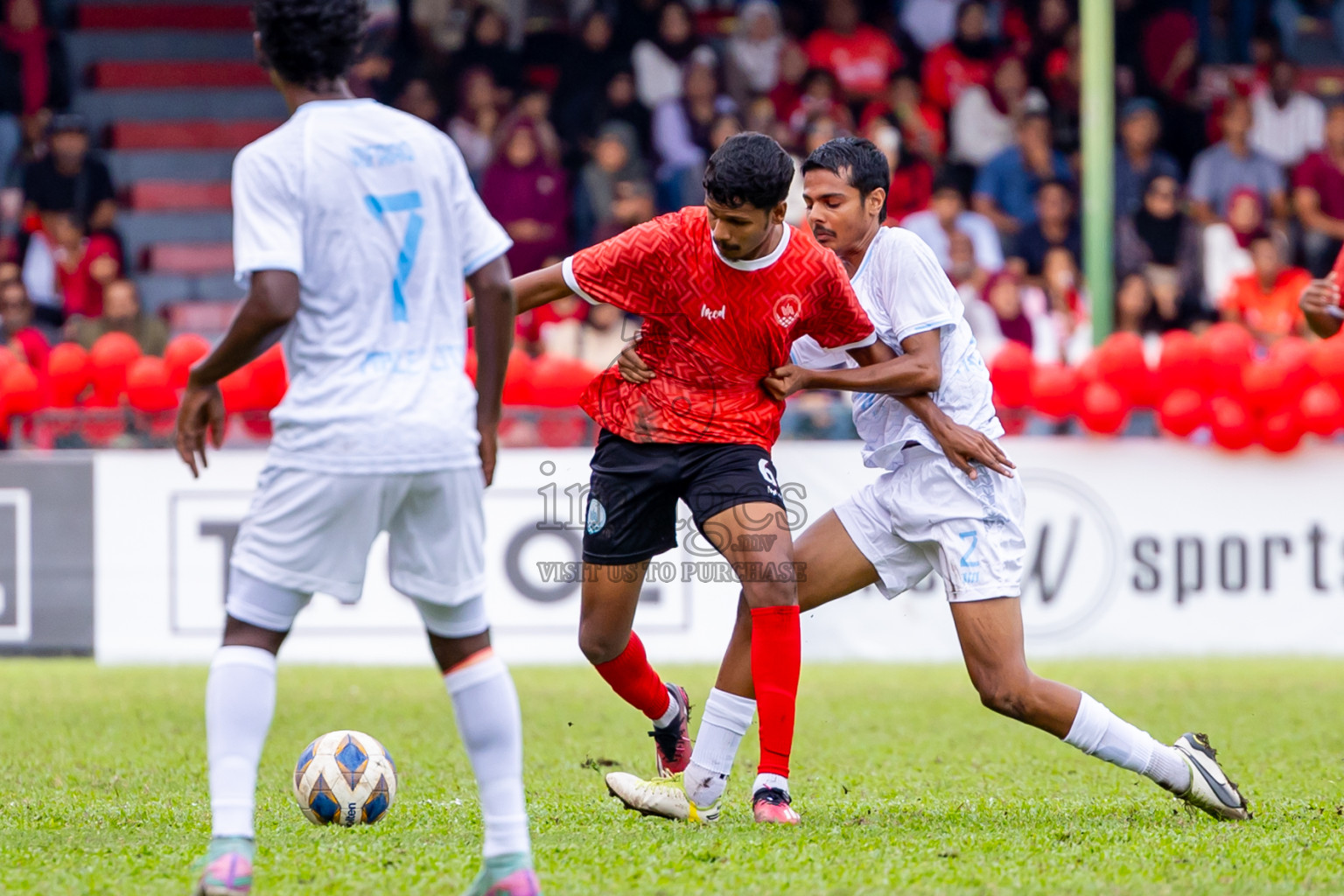 Eydhafushi vs Male' in Semi Finals of Gold Cup 2024 held at National Football Stadium on Saturday, 21st December 2024. Photos: Nausham Waheed / Images.mv