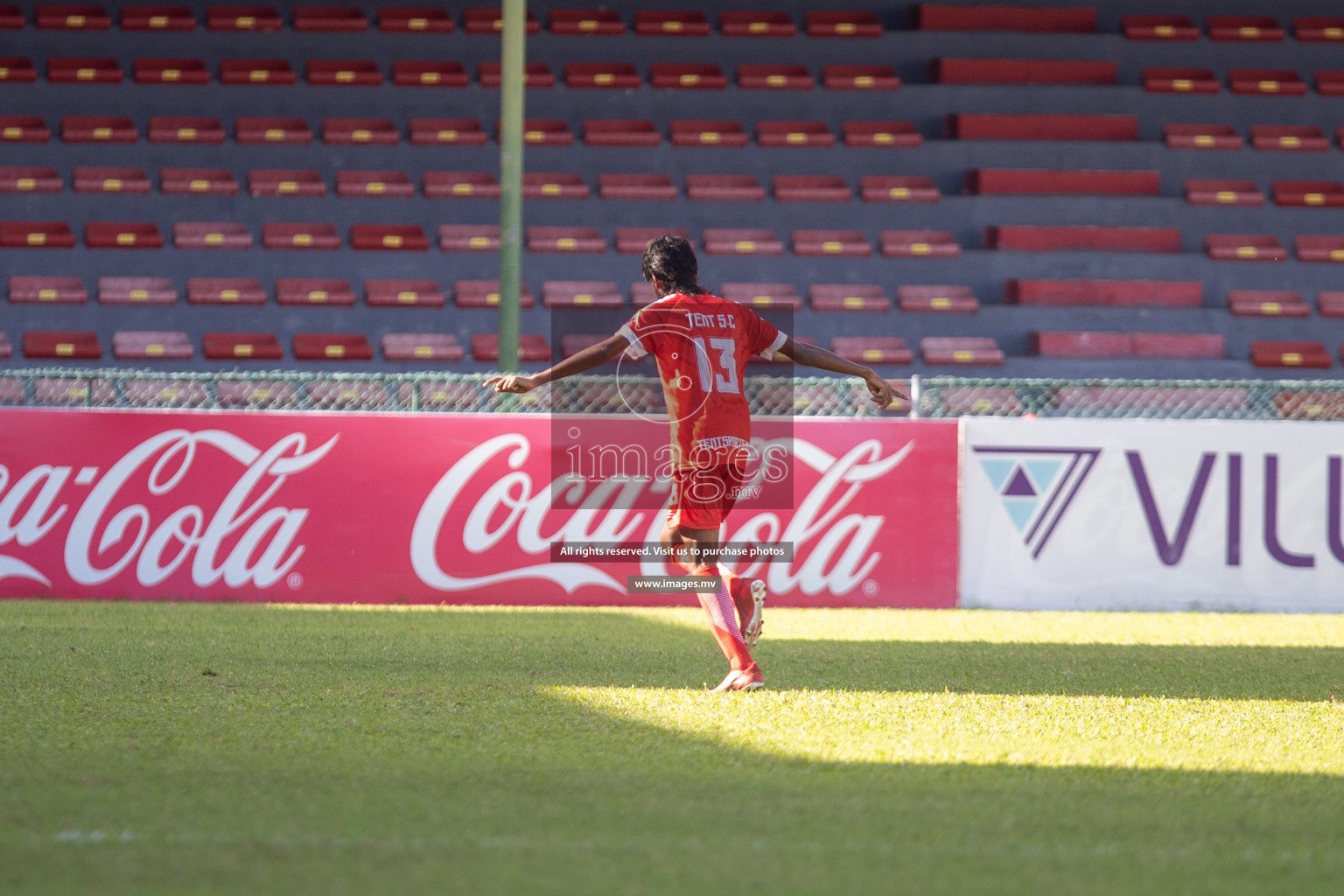 Tent Sports Club vs Club PK in 2nd Division 2022 on 13th July 2022, held in National Football Stadium, Male', Maldives  Photos: Hassan Simah / Images.mv