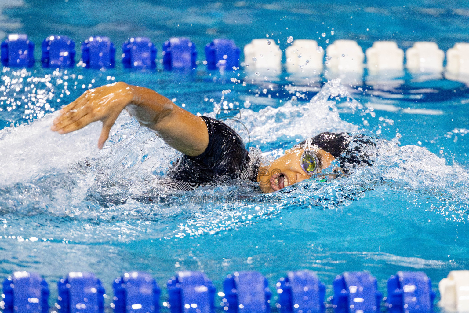 Day 4 of National Swimming Championship 2024 held in Hulhumale', Maldives on Monday, 16th December 2024. Photos: Hassan Simah / images.mv