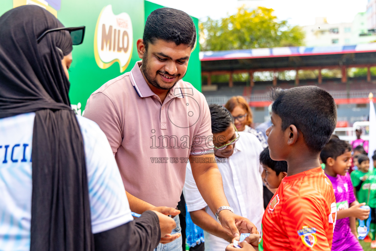 Day 2 of MILO Kids Football Fiesta was held at National Stadium in Male', Maldives on Saturday, 24th February 2024.