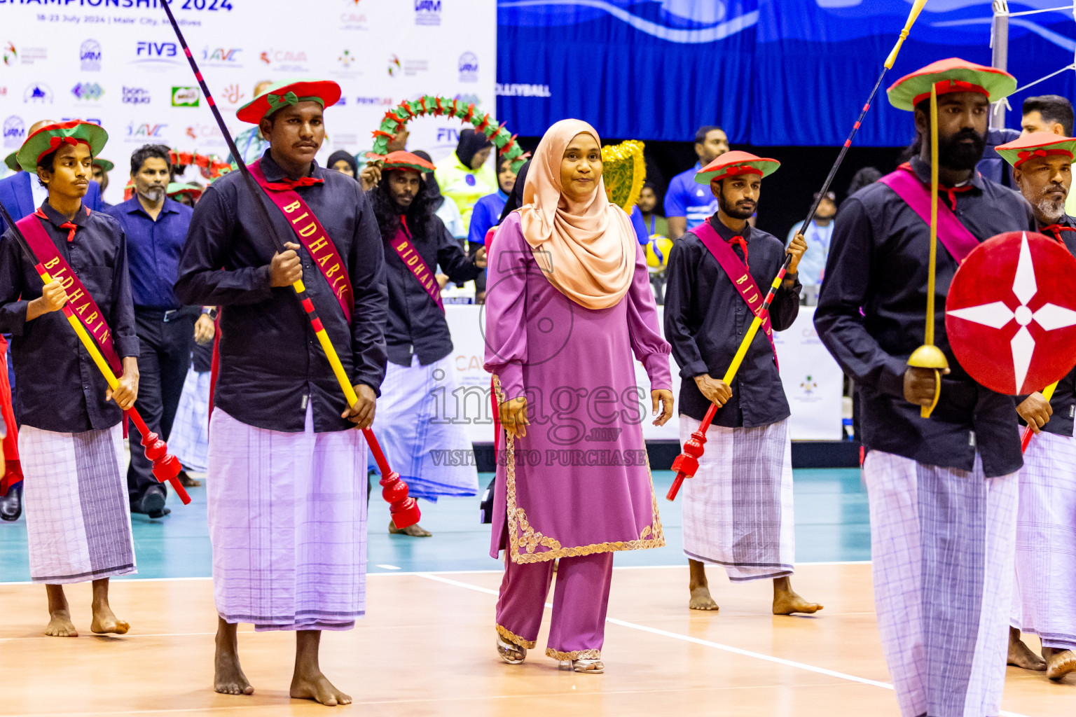 Kyrgyzstan vs Sri Lanka in Final of CAVA U20 Woman's Volleyball Championship 2024 was held in Social Center, Male', Maldives on 23rd July 2024. Photos: Nausham Waheed / images.mv