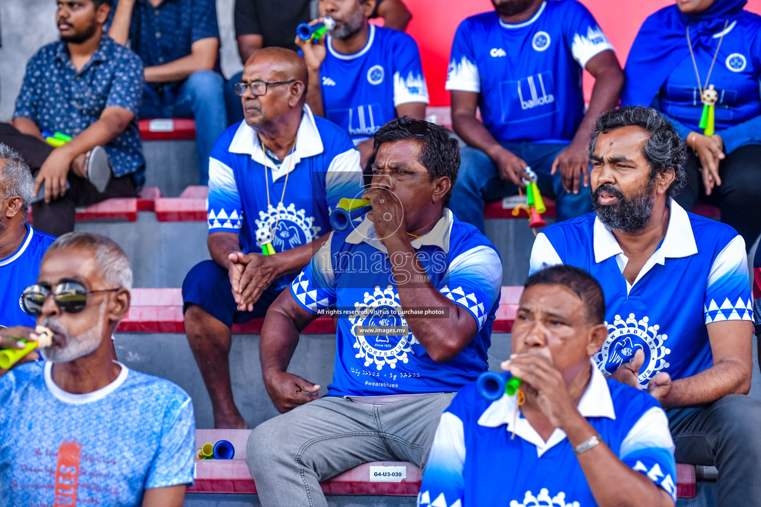 Buru Sports Club vs New Radiant Sports Club in the 2nd Division 2022 on 14th Aug 2022, held in National Football Stadium, Male', Maldives Photos: Nausham Waheed / Images.mv