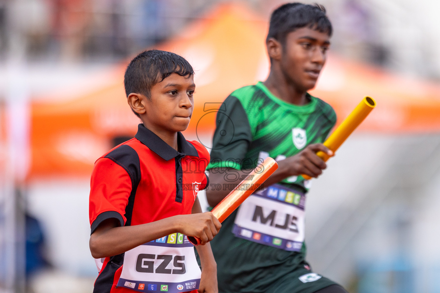 Day 5 of MWSC Interschool Athletics Championships 2024 held in Hulhumale Running Track, Hulhumale, Maldives on Wednesday, 13th November 2024. Photos by: Raif Yoosuf / Images.mv