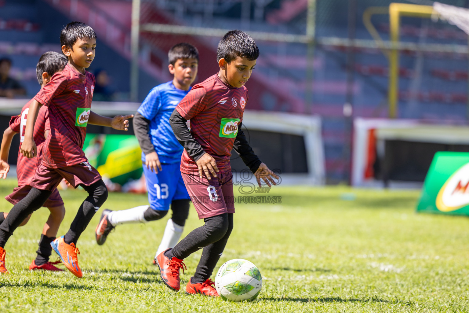 Day 1 of MILO Kids Football Fiesta was held at National Stadium in Male', Maldives on Friday, 23rd February 2024. 
Photos: Ismail Thoriq / images.mv