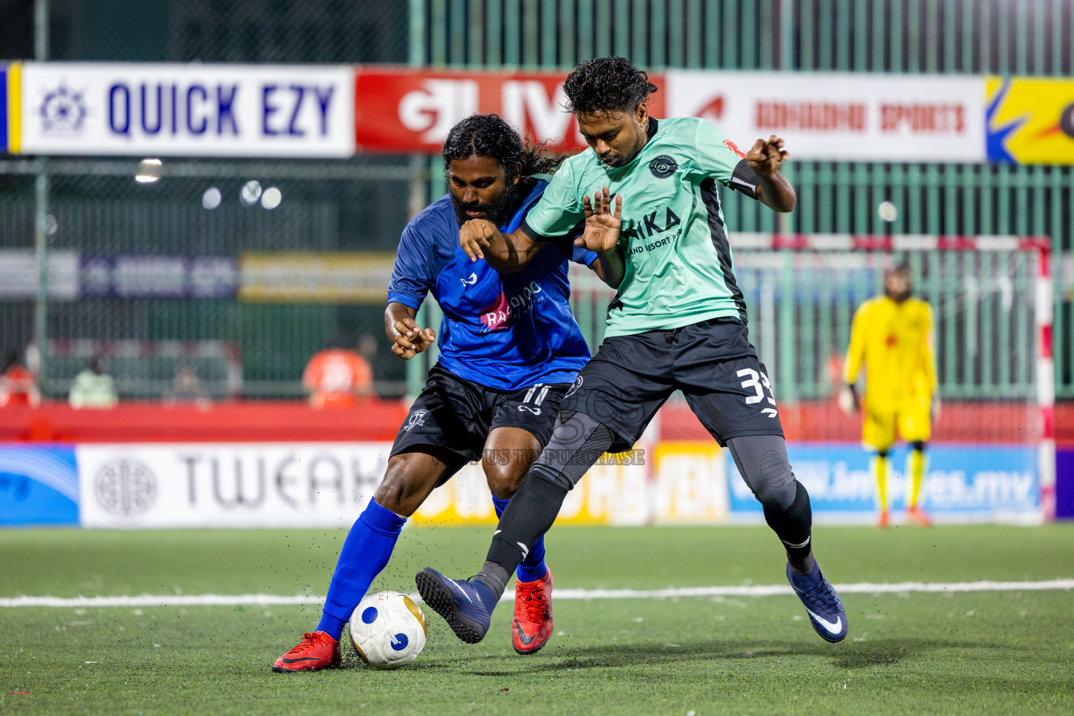 AA Rasdhoo vs AA Bodufolhudhoo in Day 11 of Golden Futsal Challenge 2025 was held on Wednesday, 15th January 2025, in Hulhumale', Maldives Photos: Nausham Waheed / images.mv