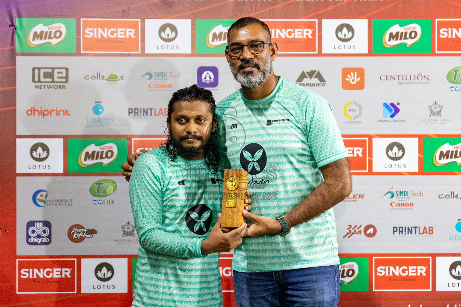 Team Dharumavantha vs Hiya Club in Club Maldives Classic 2024 held in Rehendi Futsal Ground, Hulhumale', Maldives on Sunday, 8th September 2024. Photos: Hassan Simah / images.mv