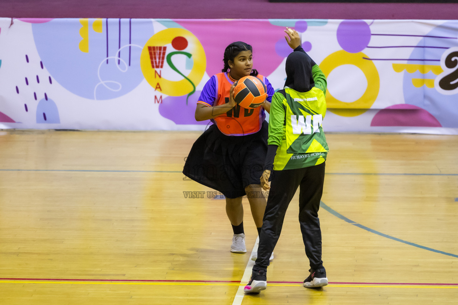 Day 14 of 25th Inter-School Netball Tournament was held in Social Center at Male', Maldives on Sunday, 25th August 2024. Photos: Hasni / images.mv