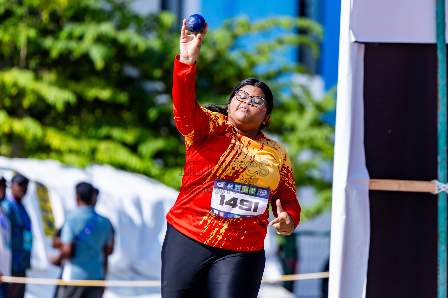 Day 3 of MWSC Interschool Athletics Championships 2024 held in Hulhumale Running Track, Hulhumale, Maldives on Monday, 11th November 2024. Photos by:  Nausham Waheed / Images.mv