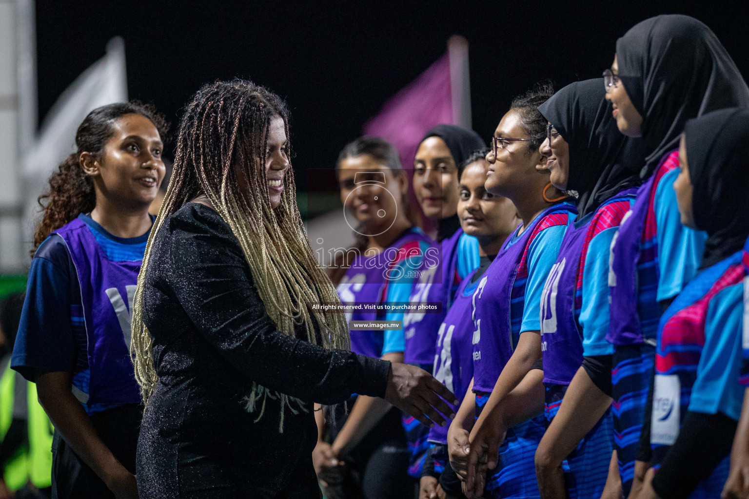 Day 6 of 20th Milo National Netball Tournament 2023, held in Synthetic Netball Court, Male', Maldives on 4th June 2023 Photos: Nausham Waheed/ Images.mv