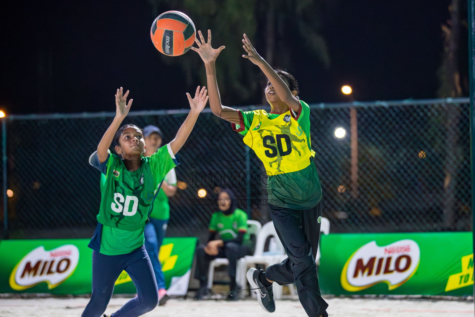 Day 1 of Milo Ramadan Half Court Netball Challenge on 21st March 2024, held in Central Park, Hulhumale, Male', Maldives