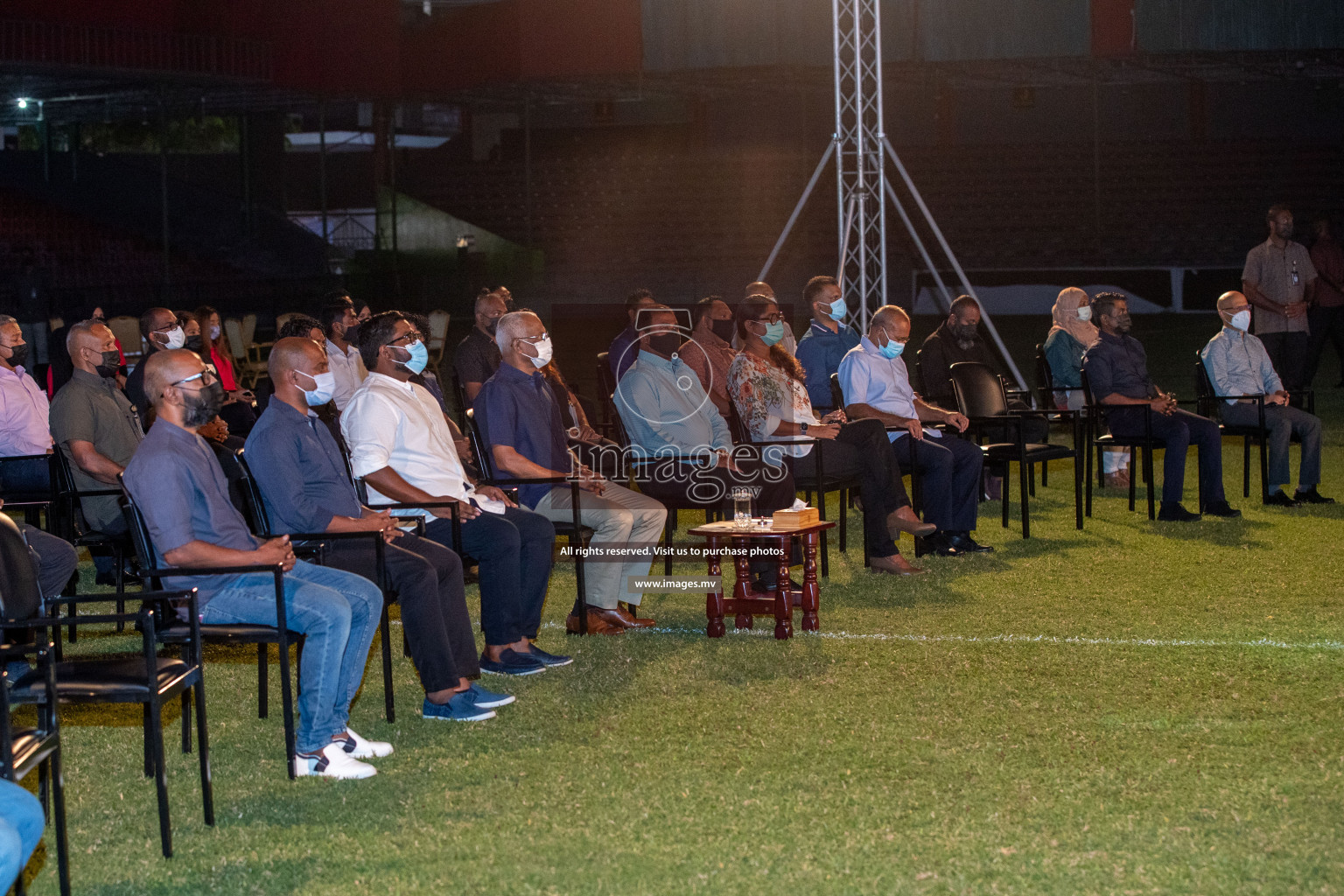 SAFF Championship 2021 Launching event was held in National Stadium, Male', Maldives on Sunday, 12th September 2021. Photos: Ismail Thoriq / images.mv