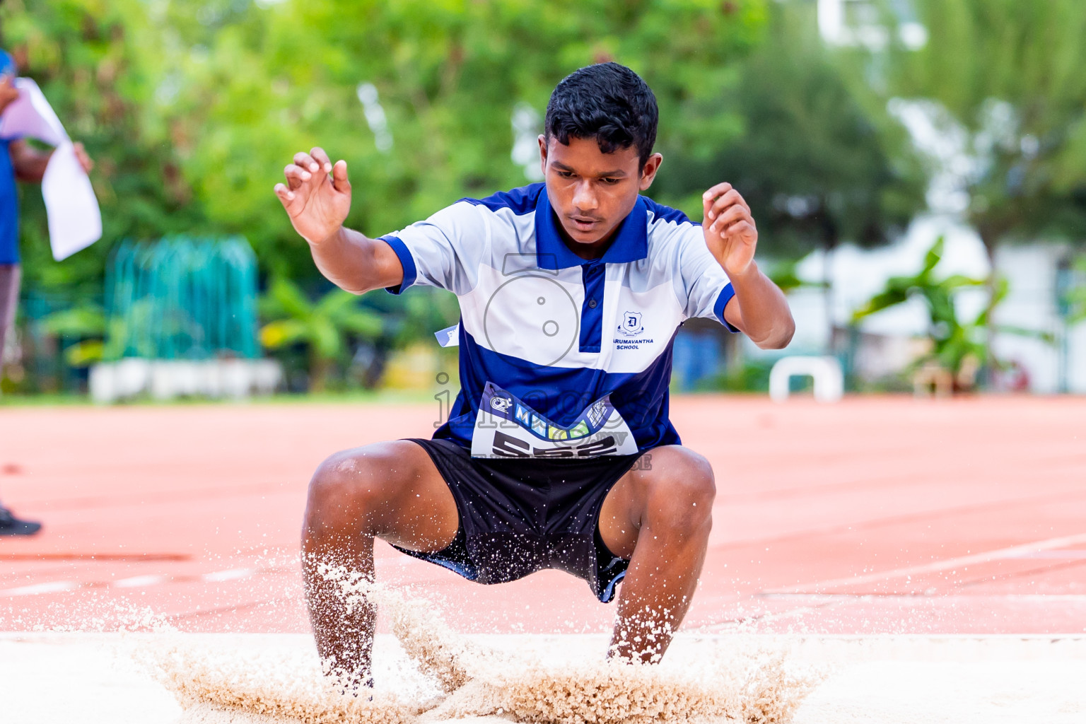 Day 3 of MWSC Interschool Athletics Championships 2024 held in Hulhumale Running Track, Hulhumale, Maldives on Monday, 11th November 2024. Photos by:  Nausham Waheed / Images.mv