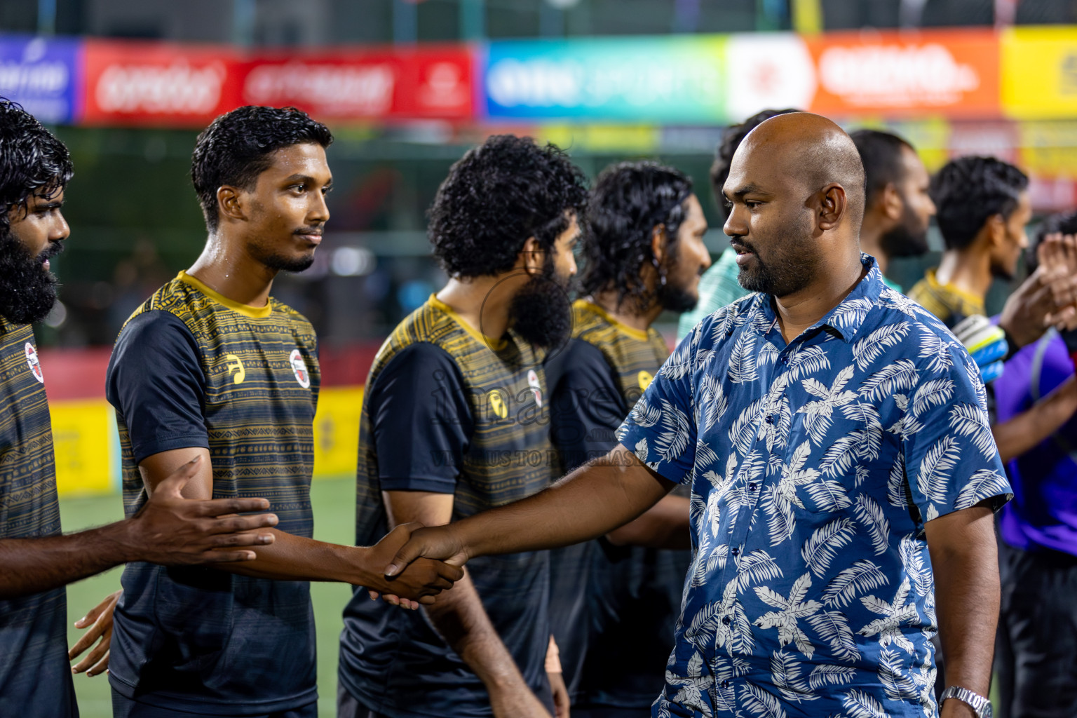 L. Gan VS Th. Omadhoo on Day 35 of Golden Futsal Challenge 2024 was held on Tuesday, 20th February 2024, in Hulhumale', Maldives 
Photos: Hassan Simah, / images.mv