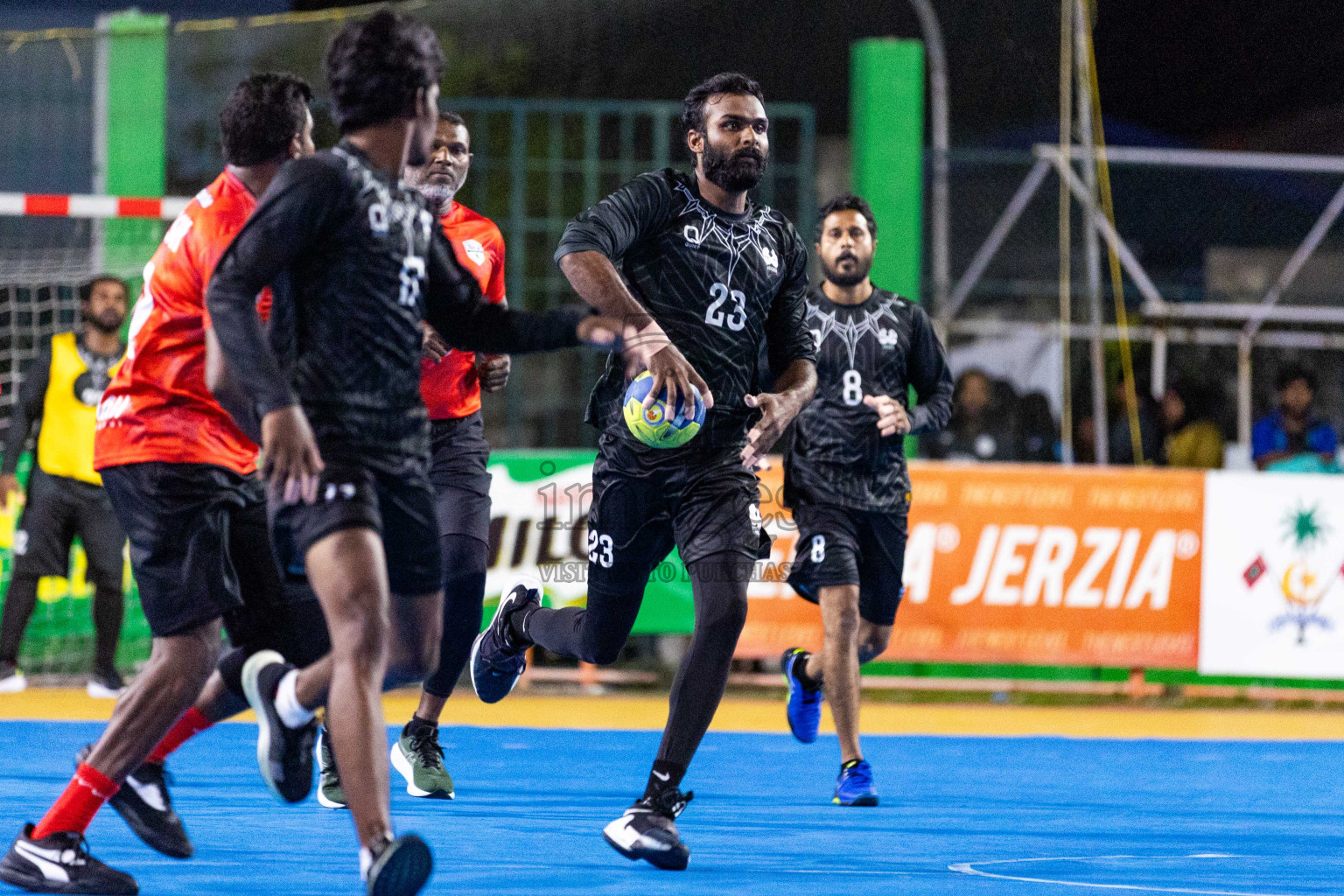 Day 14 of 10th National Handball Tournament 2023, held in Handball ground, Male', Maldives on Monday, 11th December 2023 Photos: Nausham Waheed/ Images.mv