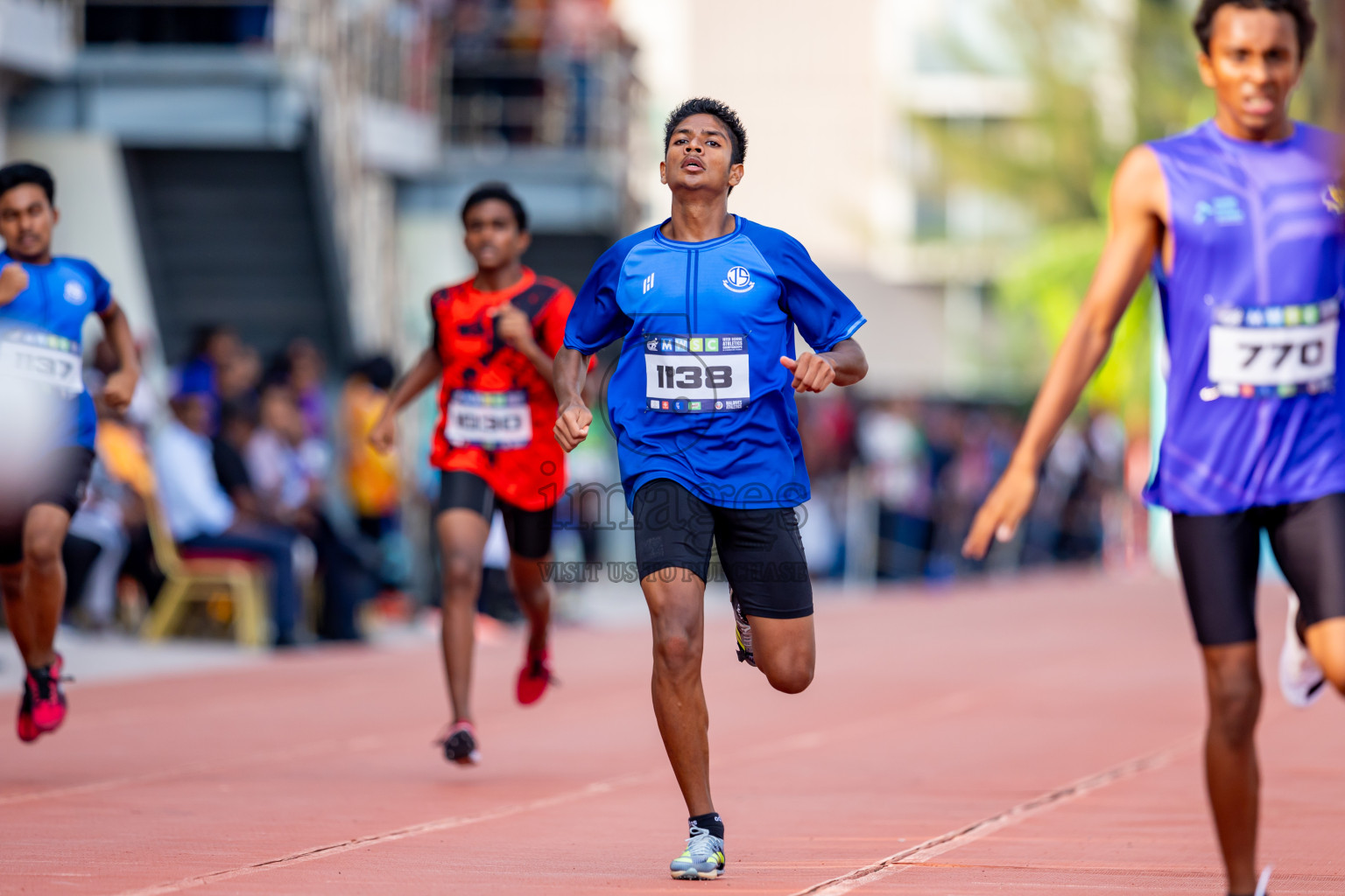 Day 6 of MWSC Interschool Athletics Championships 2024 held in Hulhumale Running Track, Hulhumale, Maldives on Thursday, 14th November 2024. Photos by: Nausham Waheed / Images.mv