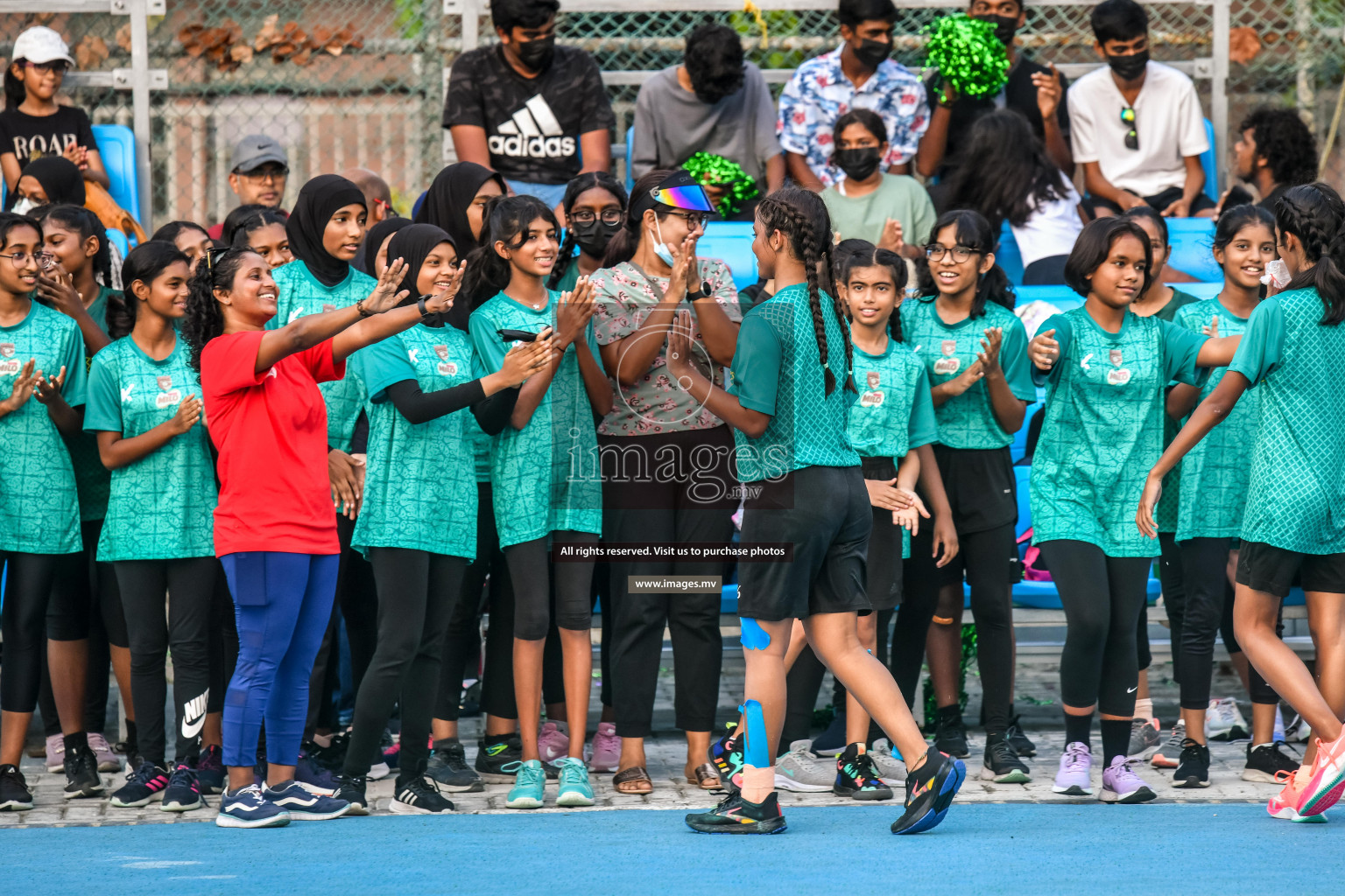 Final of Junior Netball Championship 2022 held in Male', Maldives on 19th March 2022. Photos by Nausham Waheed