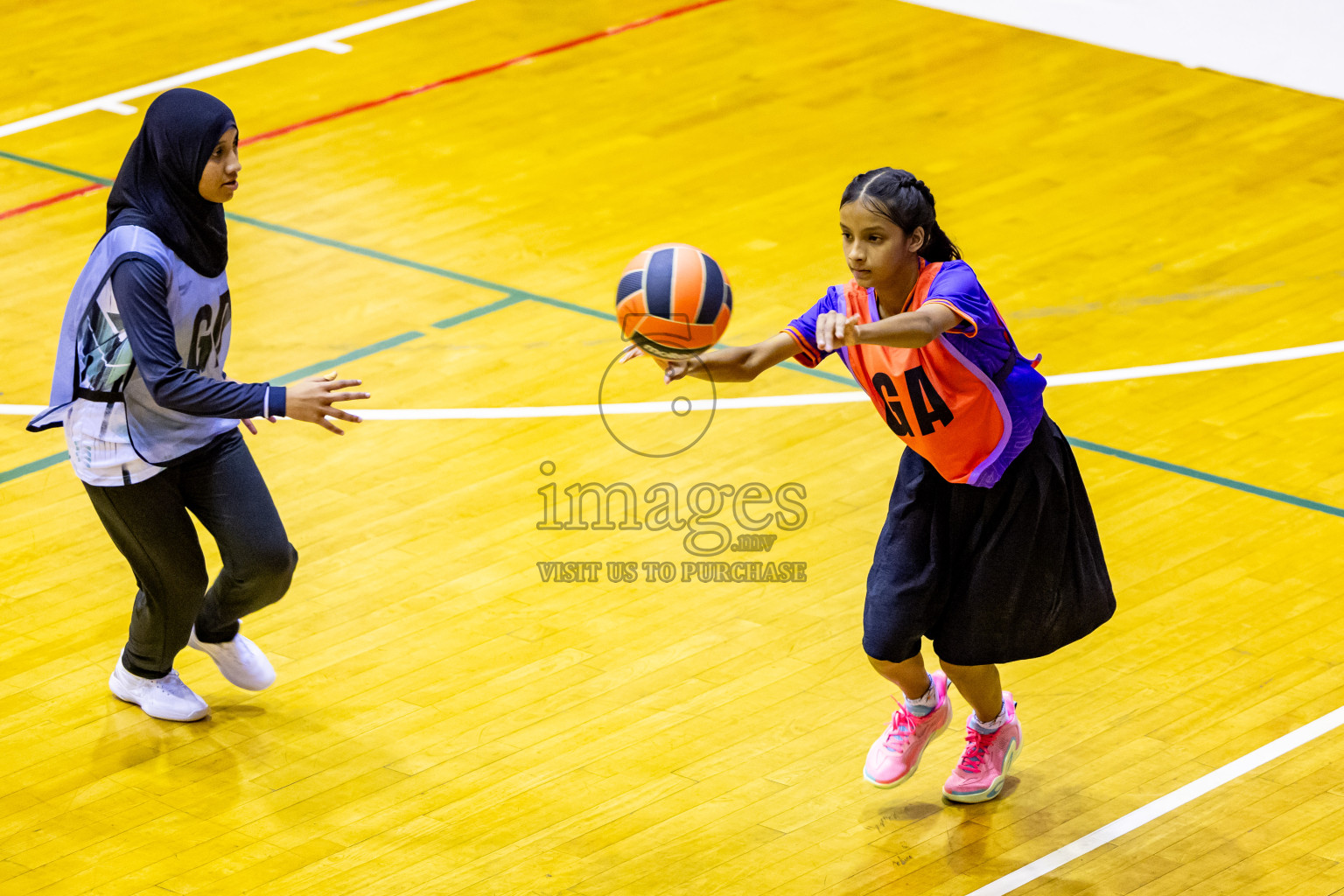 Day 5 of 25th Inter-School Netball Tournament was held in Social Center at Male', Maldives on Tuesday, 13th August 2024. Photos: Nausham Waheed / images.mv