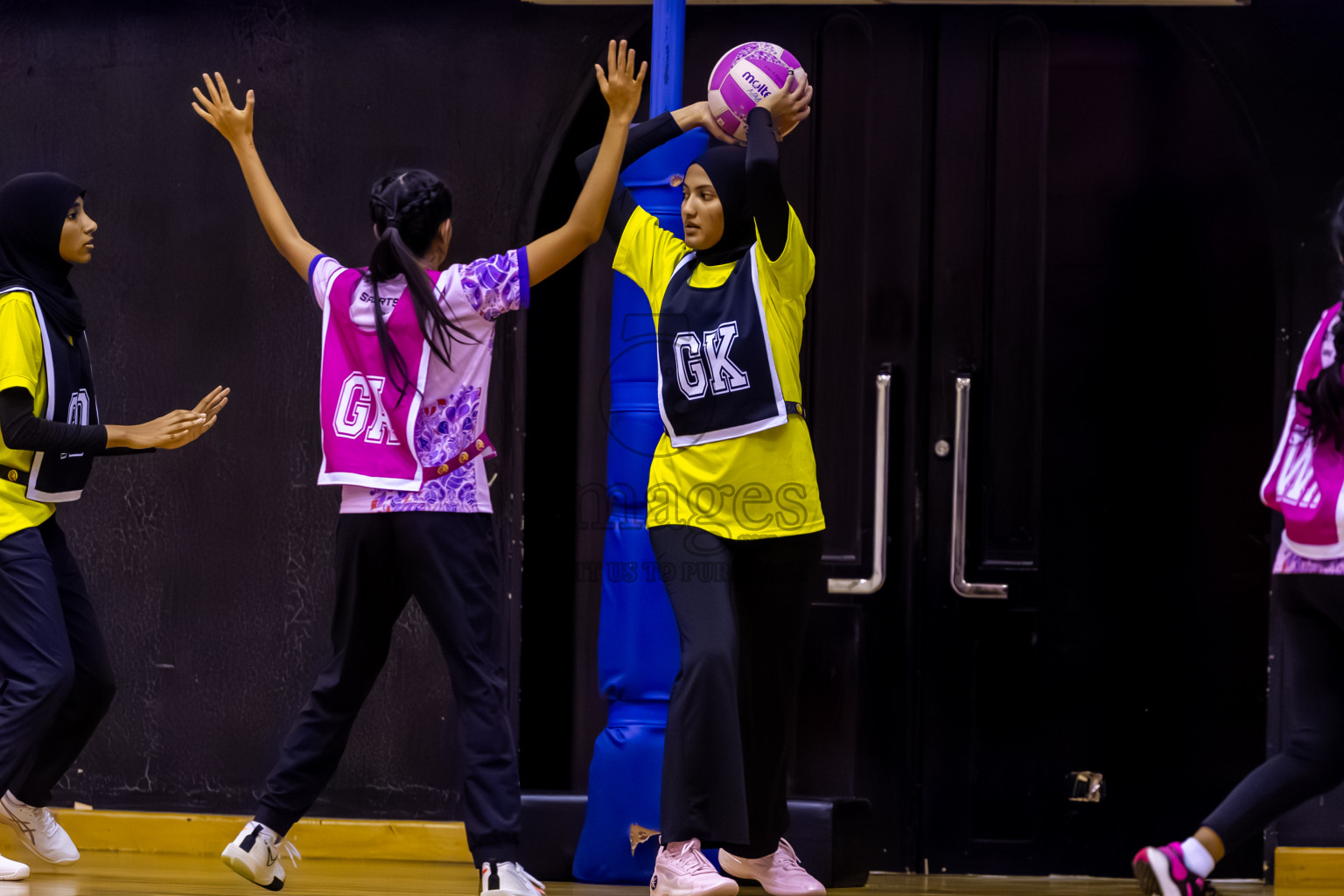 KYRC vs N Sports A in Day 5 of 24th Milo Netball Association Championship held in Social Center at Male', Maldives on Friday, 5th September 2025. Photos: Nausham Waheed / images.mv