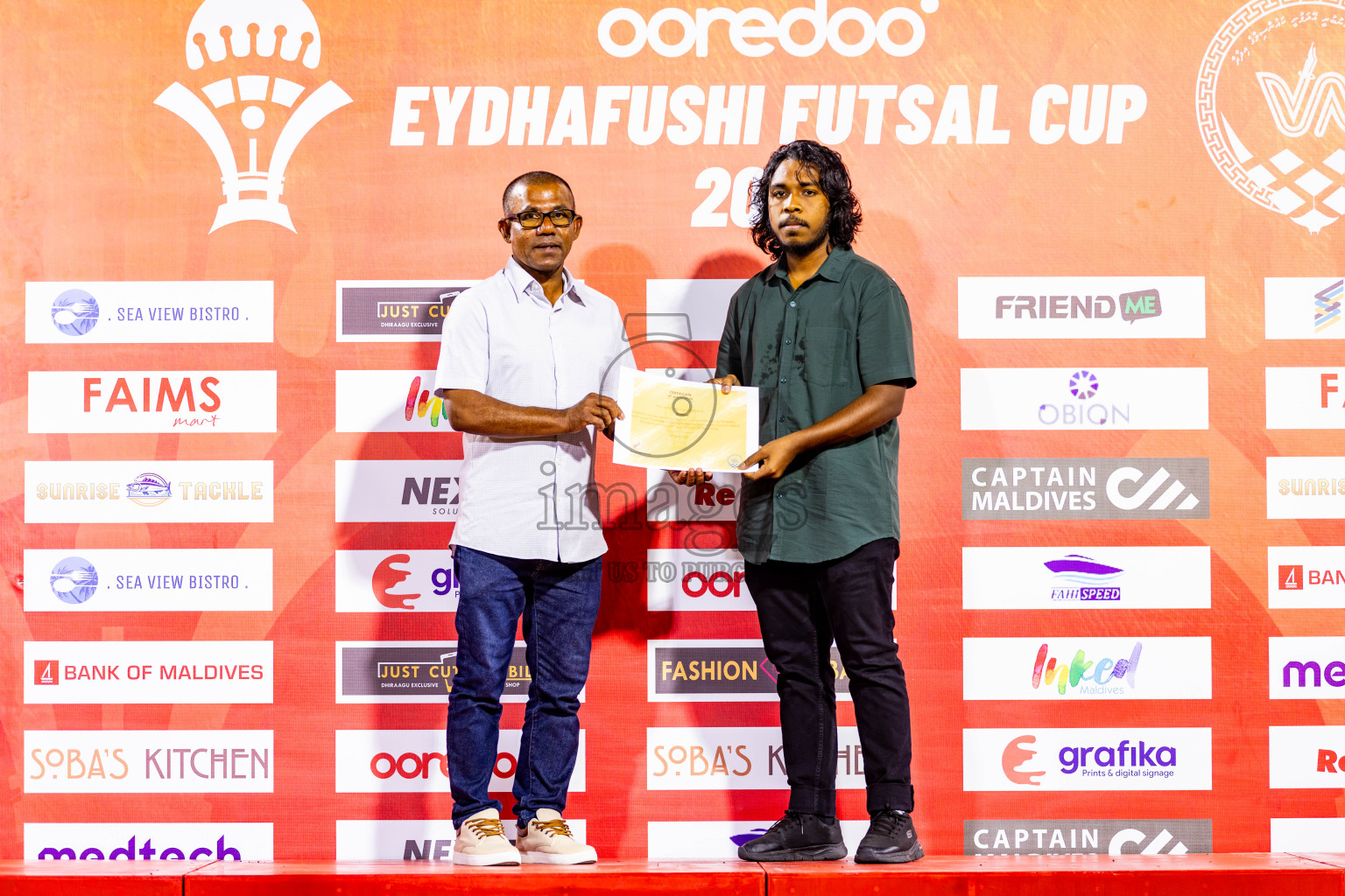 CC Sports Club vs Afro SC in the final of Eydhafushi Futsal Cup 2024 was held on Wednesday , 17th April 2024, in B Eydhafushi, Maldives Photos: Nausham Waheed / images.mv