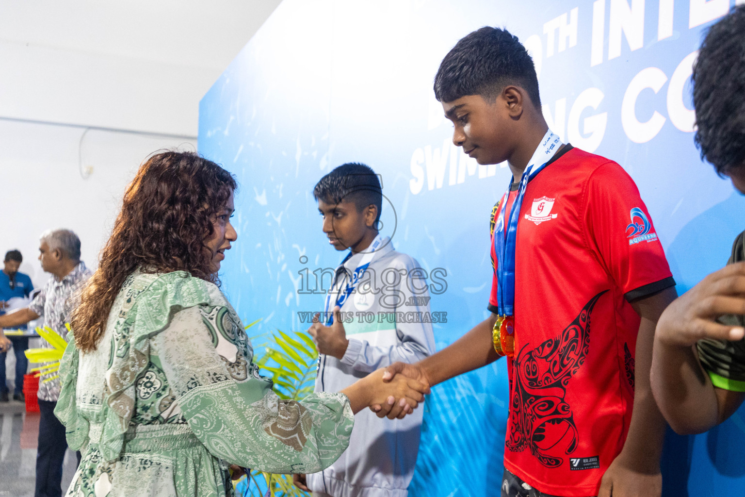 Day 4 of 20th Inter-school Swimming Competition 2024 held in Hulhumale', Maldives on Tuesday, 15th October 2024. Photos: Ismail Thoriq / images.mv