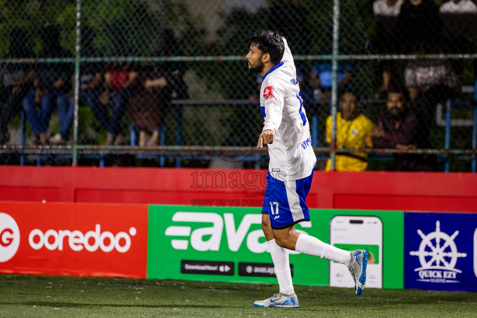 Th. Veymandoo VS Th. Kandoodhoo in Day 18 of Golden Futsal Challenge 2025 was held on Wednesday, 22nd January 2025, in Hulhumale', Maldives. Photos: Nausham Waheed / images.mv