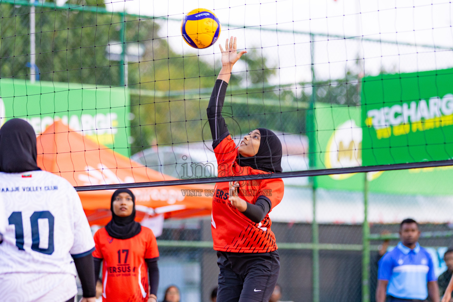 Semi Finals of Milo National Junior Volleyball Championship 2025 Day 6 was held on Friday, 28th November 2025 at Ekuveni Turf Court Male', Maldives. Photos: Areef Adam / images.mv
